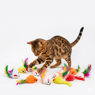 Assorted Catnip Mice